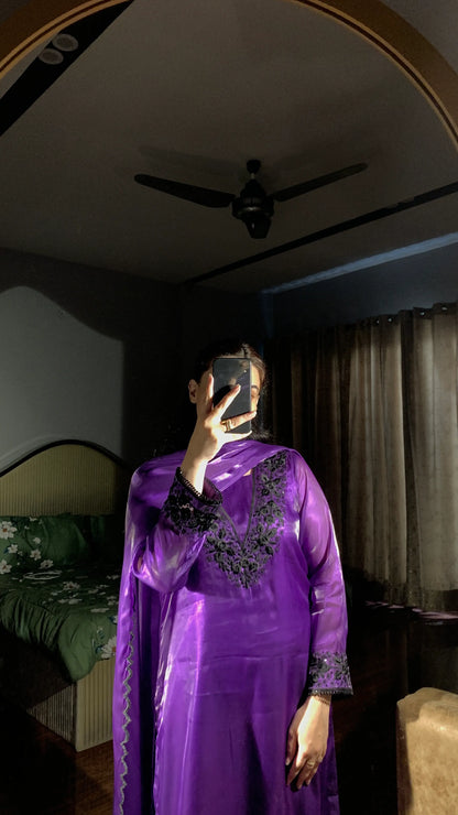 Rich Purple Silk Set – Sheesha Silk Luxury