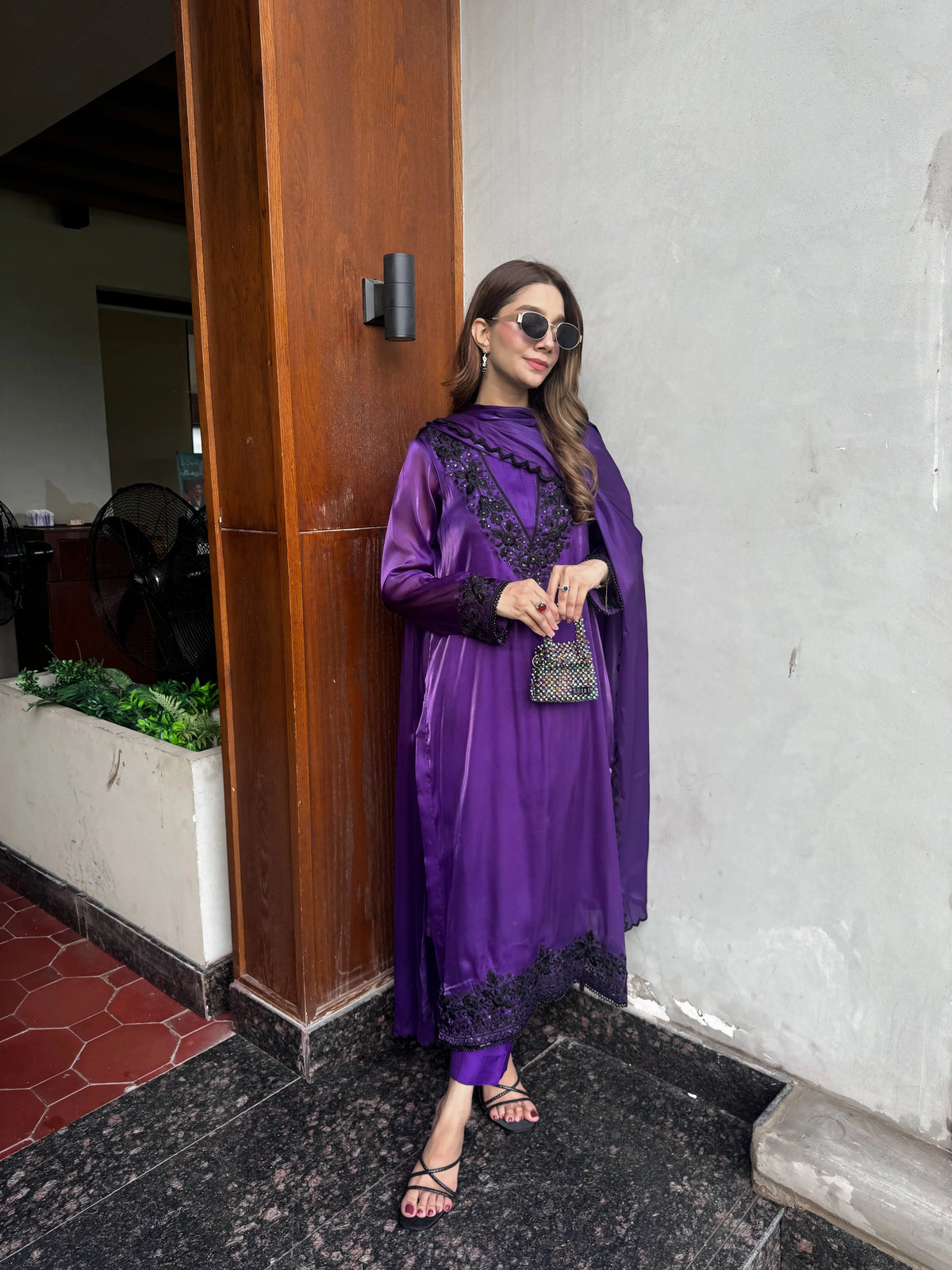 Rich Purple Silk Set – Sheesha Silk Luxury